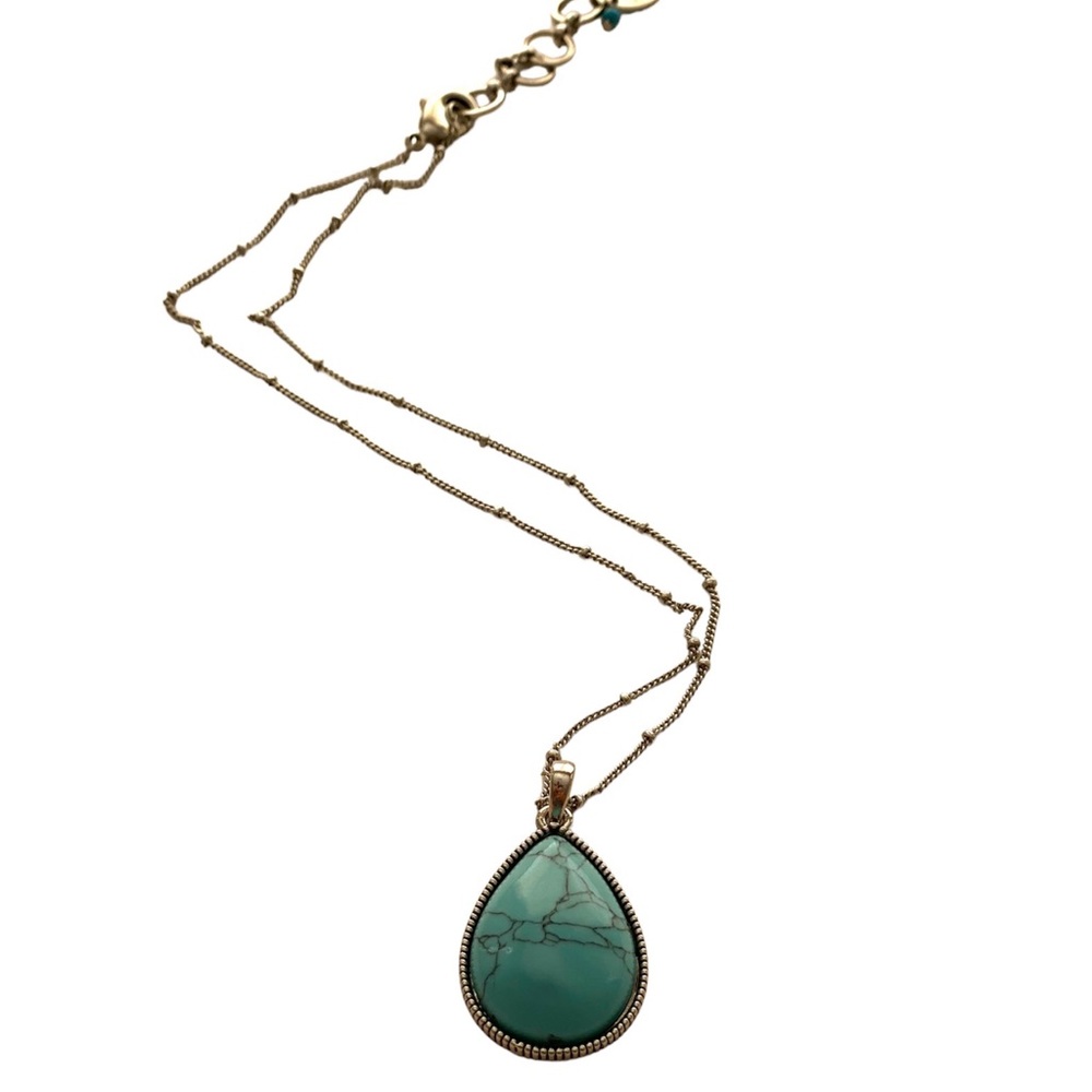 Nine West Vintage America Collection Turquoise Pendant Necklace